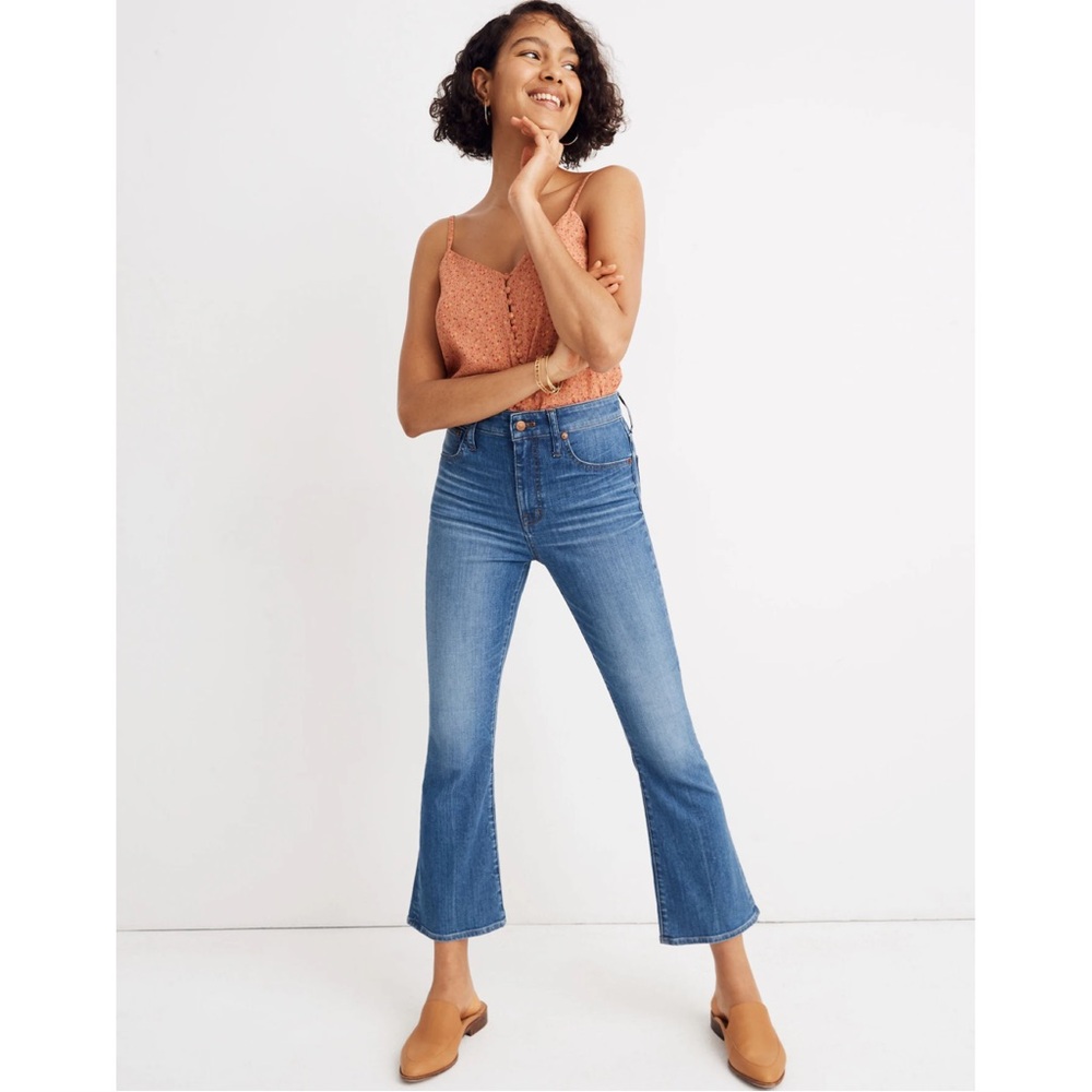 Madewell Petite Curvy Cali Demi-Boot Jeans in Tierney Wash: Eco Edition